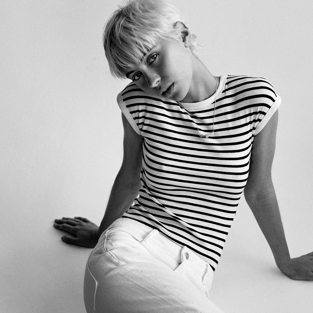 NWT Zara Ribbed Bodysuit - Stripe